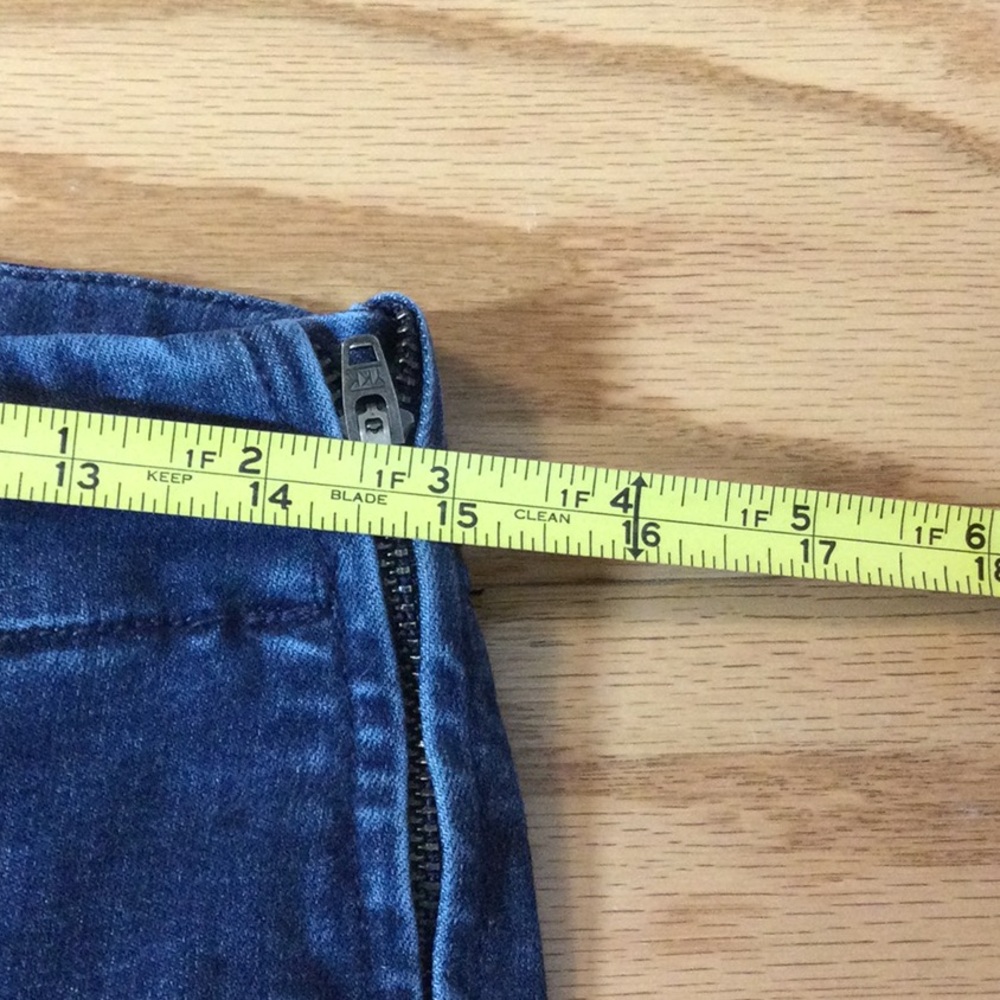 6 Talbots Heritage Ankle Side Zip Blue Denim Jeans - Picture 8 of 16